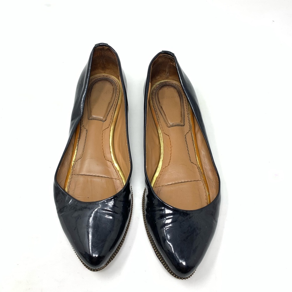 givenchy patent leather flats size 35